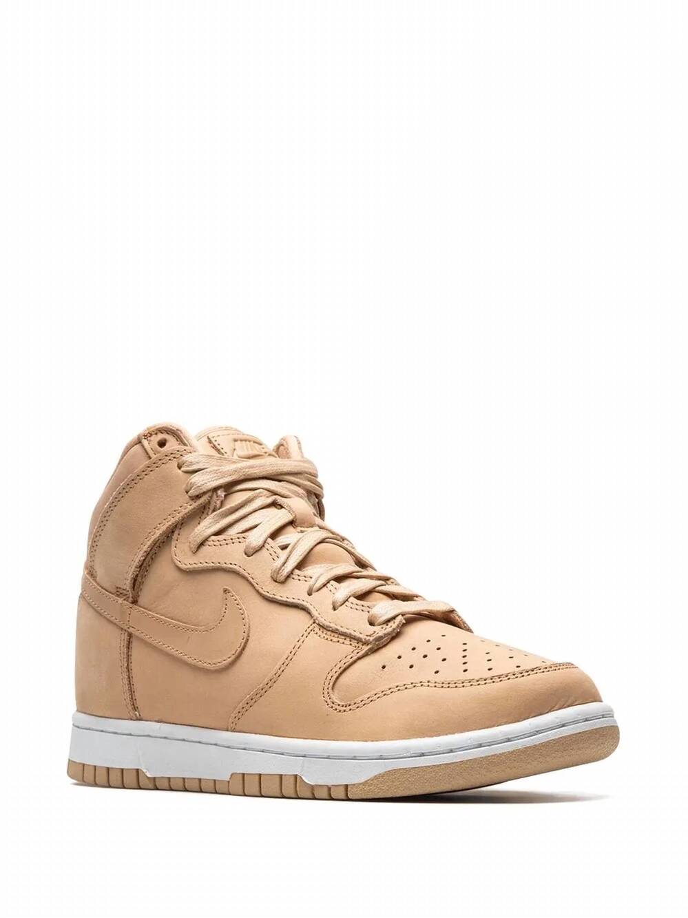 NEW NIKE women's dunk high sneakers in vachetta tan - Picture 3 of 5